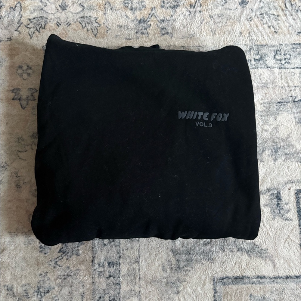 White Fox Black Hoodie
